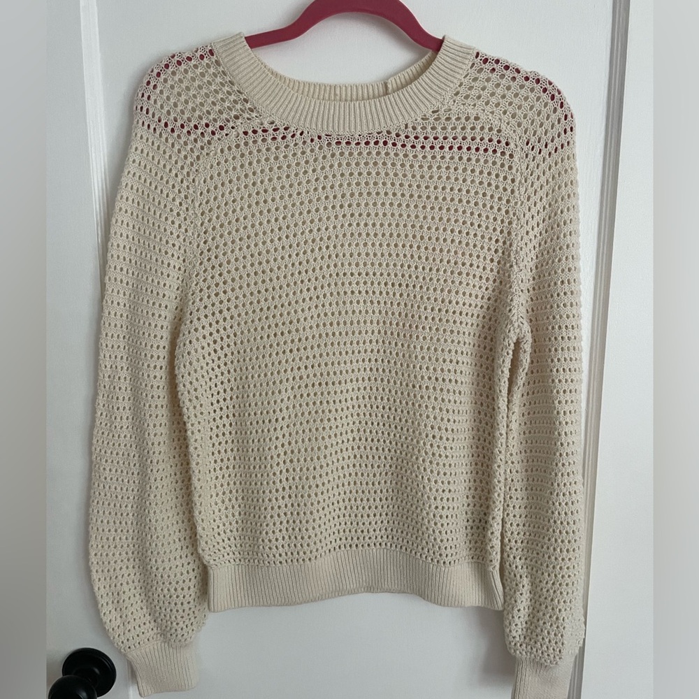 UpWest Summer Cream Knit Sweater